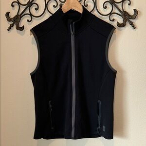 SMARTWOOL FULL ZIP BLACK VEST SIZE X-LARGE